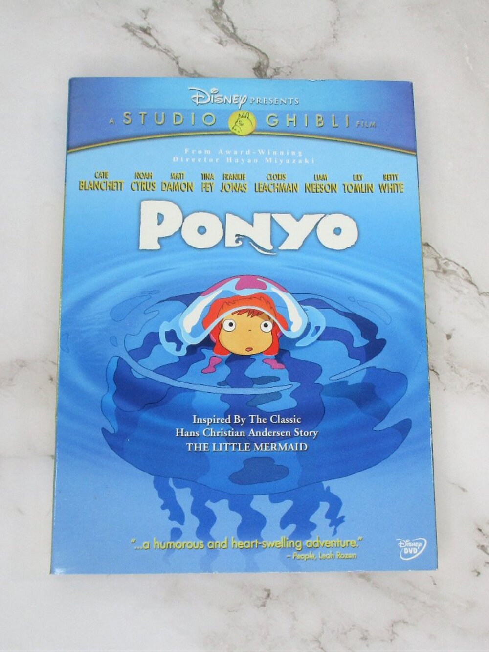 Ponyo Animated Movie DVD 2010 Disney Studio Ghibli English Dubbed